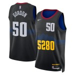 Maillot NBA Denver Nuggets Aaron Gordon Nike 2023-24 City Edition Noir Swingman - Homme